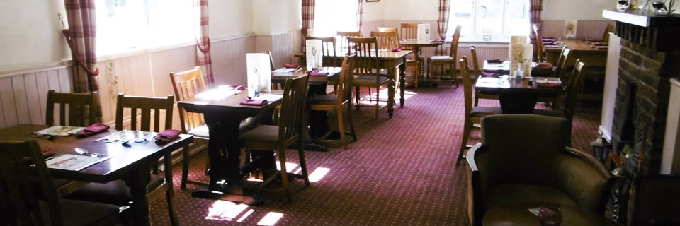 tables in the dining area